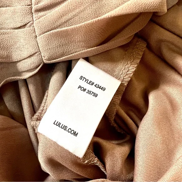 NWOT Lulus Heavenly Hues Taupe Maxi Dress - Picture 14 of 16